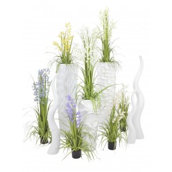EUROPALMS Bellflower, artificial flower, purple, 105cm